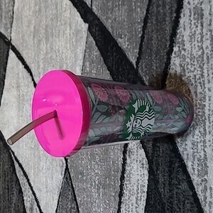 STARBUCKS TROPICAL 24 OZ COLD ACRYLIC MERMAID SIREN LOGO TUMBLER